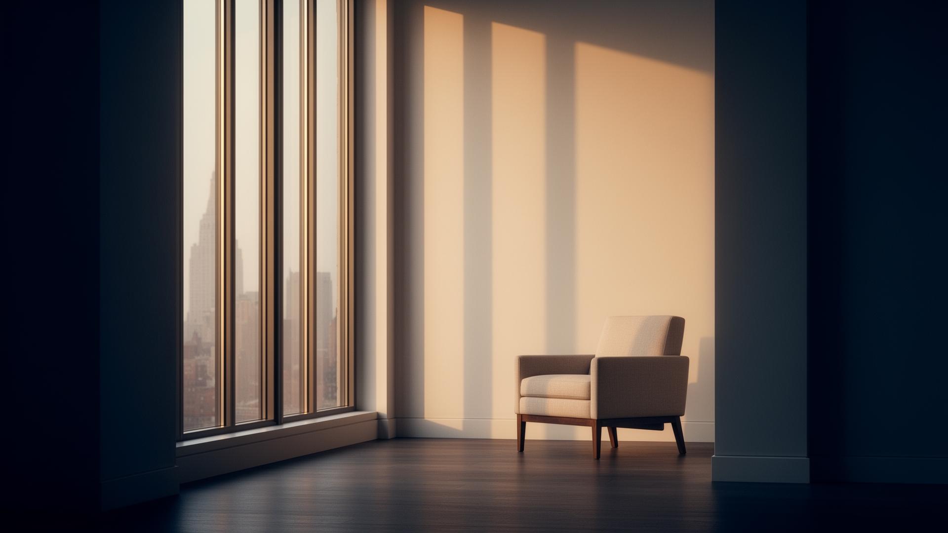 Quiet, light-filled New York interior